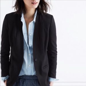 Madewell Tribute black blazer. Size (12) NWOT